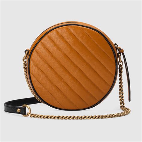 gucci mini round shoulder bag cognac|Gucci gg marmont super mini.